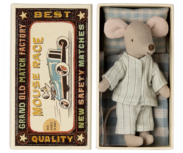Maileg / Big brother mouse in matchbox