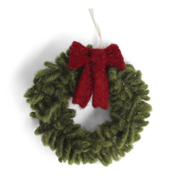 Gry & Sif / Mini Wreath w/Red Bow