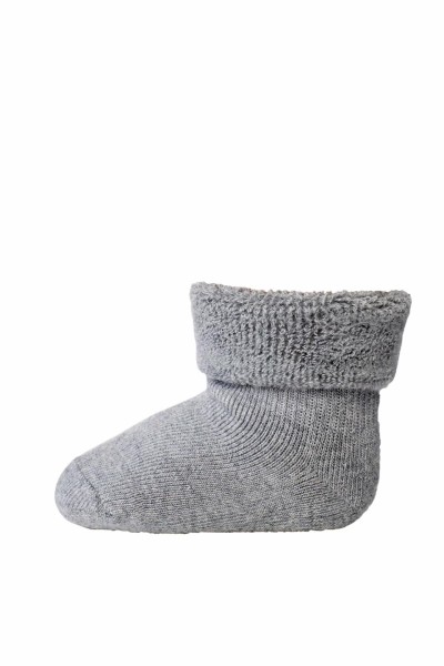 mp, Cotton Baby Sock, Grey Mel