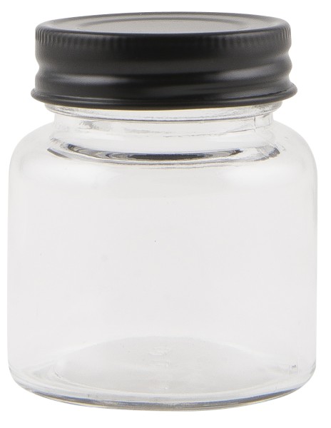 IbLaursen, Glas mit schwarzem Deckel 80ml