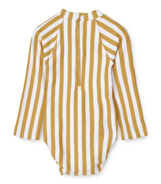 Liewood / Maxime baby swimsuit / Stripe Yellow mellow / White / 92