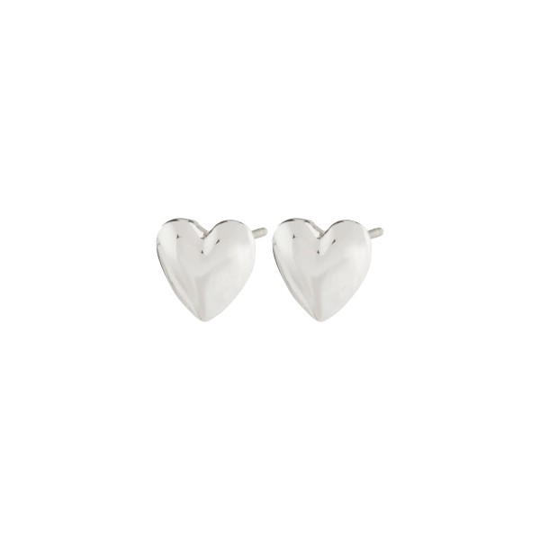 Pilgrim / SOPHIA recycled heart earrings silver-plated