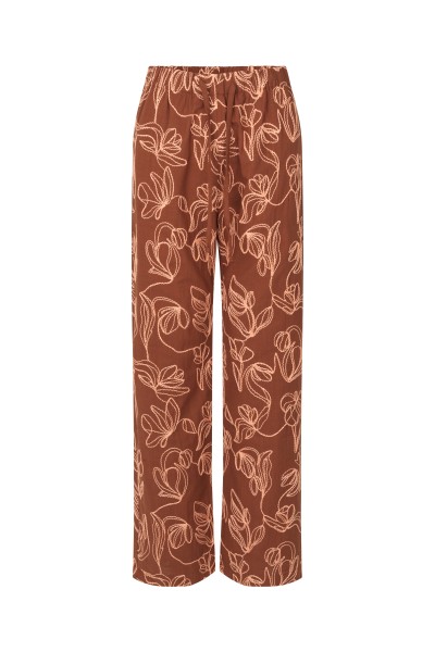 Stine Goya / Fatou Pants / Embroidered Flowers / Russet