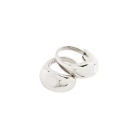 Pilgrim / 'LIGHT' recycled ring 2-in-1 set / silver plated Spring / Summer 2024