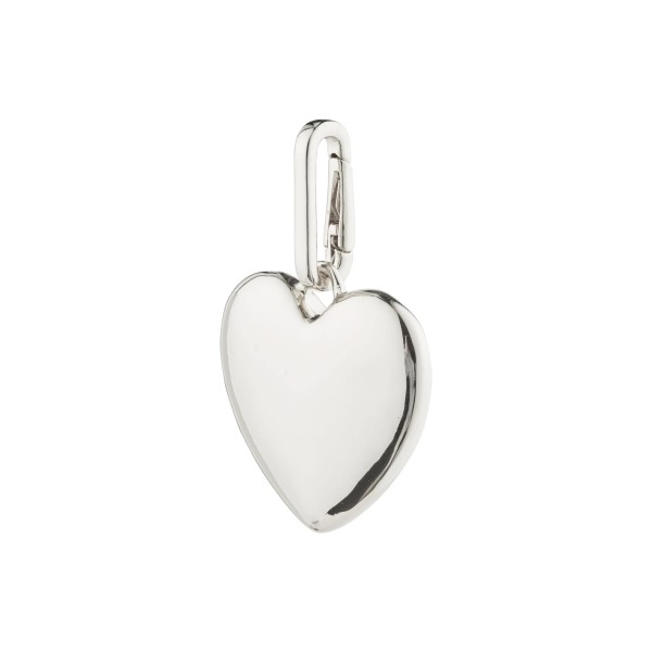 Pilgrim / CHARM recycled maxi heart pendant, silver-plated