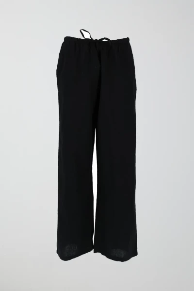 Gina Tricot / Linen blend trousers / Black