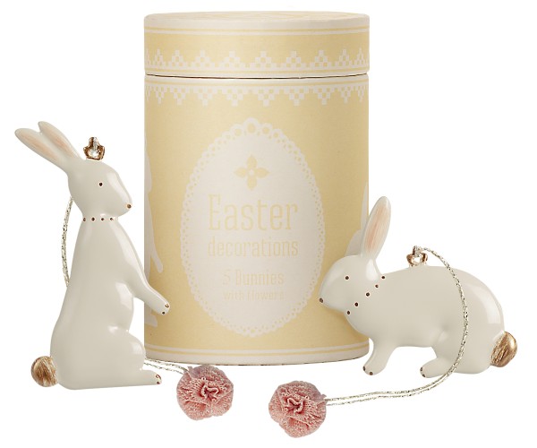 Maileg, Easter bunny ornaments - 5 pcs