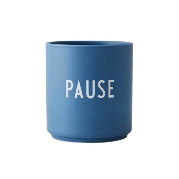 Design Letters / Favourite cups / PAUSE / Blue