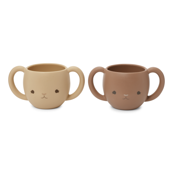 Konges Sløjd / 2 Pack Cutie Cups / Copper Brown/Rose Sand