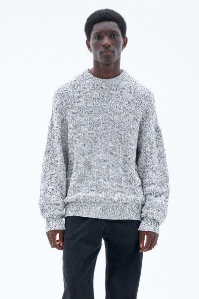 Filippa K / Square Knit Sweater / White/Black