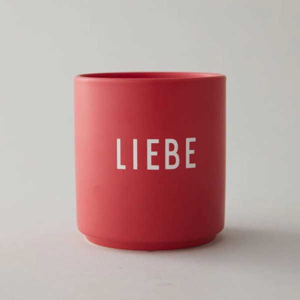 Design Letters / Favourite cups - red LIEBE