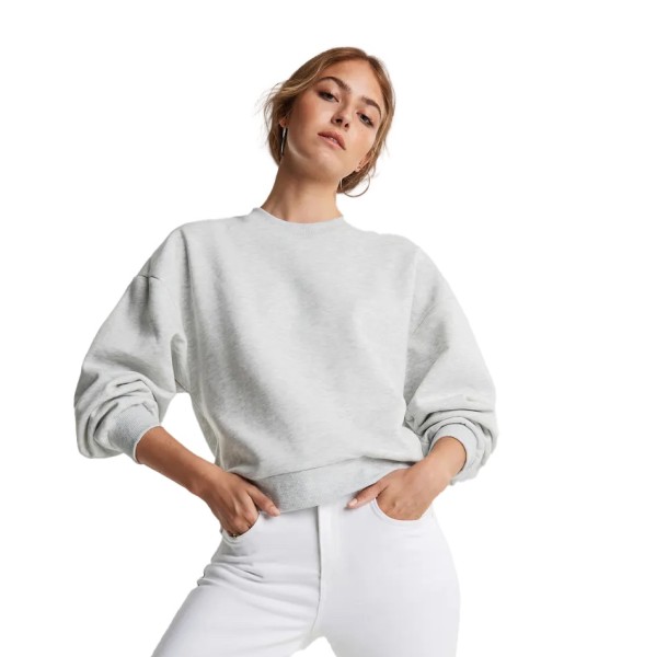 Gina Tricot, Basic Sweatshirt, Light Grey Melange