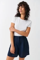 Gina Tricot / Linen shorts / Navy Spring / Summer 2024