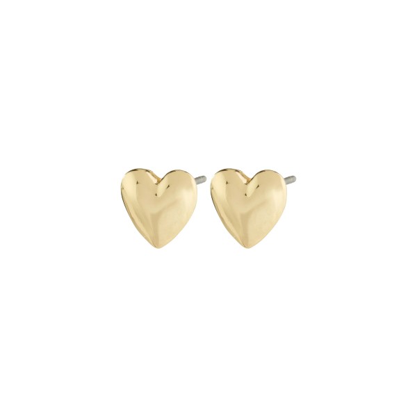 Pilgrim / SOPHIA recycled heart earrings gold-plated