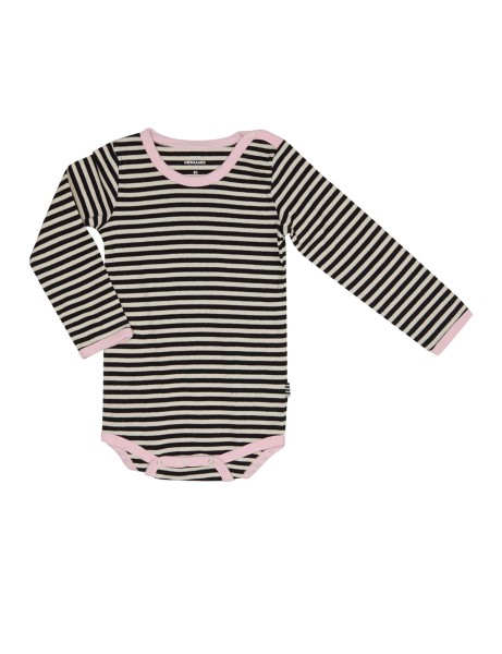 Mads Nørgaard / Soft Duo Striped Body / Off White/ Black / Pink