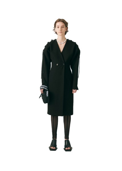 Mads Nørgaard / Soft Suiting Pyrmont Dress / Black