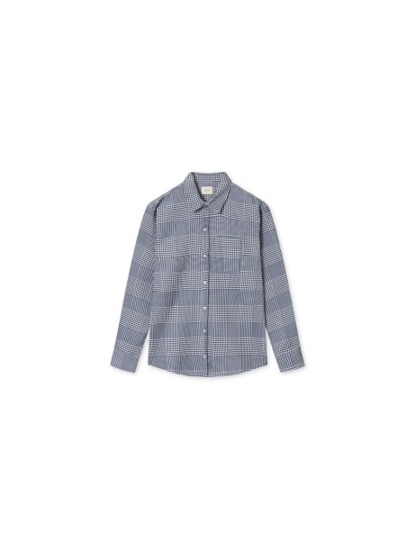 Foret / GENTLE SHIRT - NAVY CHECK / NAVY