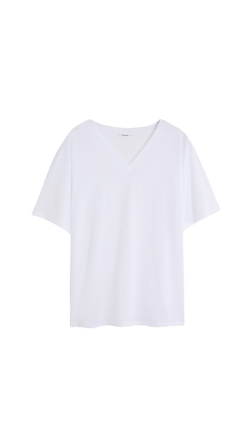 Filippa K / Soft Cotton V-neck T-shirt / White
