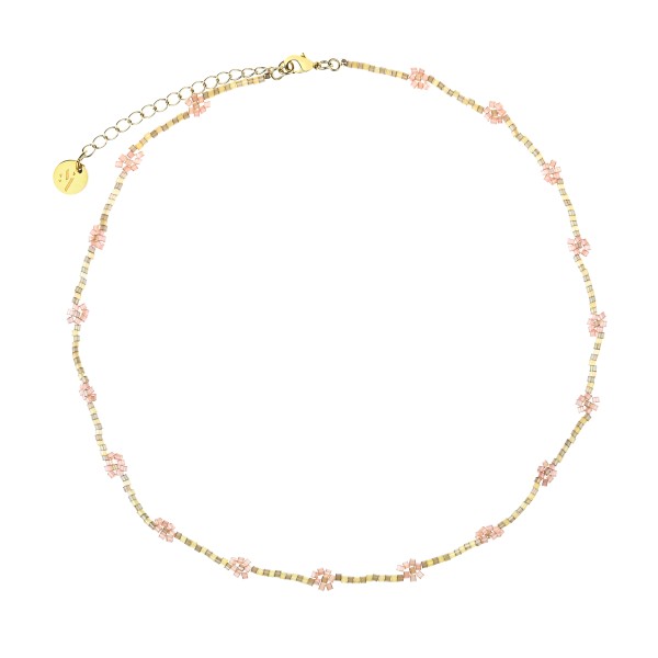 Sui Ava / Daisy Necklace / Pale Pink