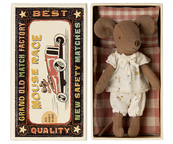 Maileg / Big sister mouse in matchbox