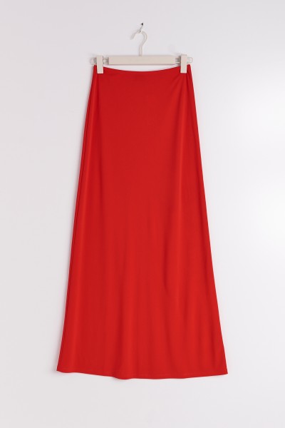 Gina Tricot / Low Waist Maxi Skirt / High risk red