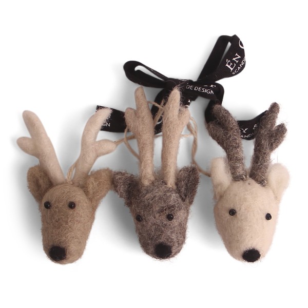 Gry & Sif / Faces Mini Reindeer - set of 3