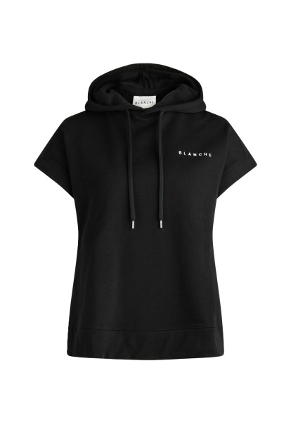 BLANCHE / Hella Hoodie Vest Sweatshirt / Black