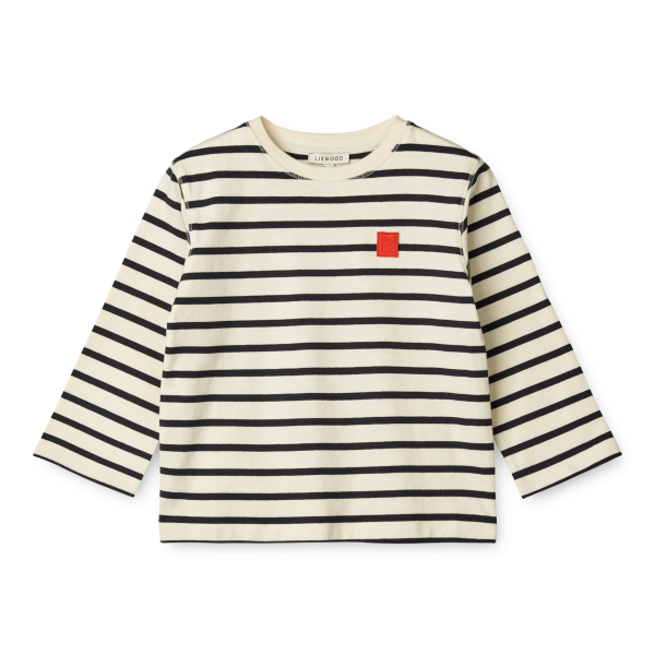 LIEWOOD / Ullrik Stripe Longsleeve T-shirt / Y/D stipes Classic navy / Creme de la creme