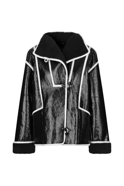 Stine Goya, Juniper, Outerwear Jacket, Black
