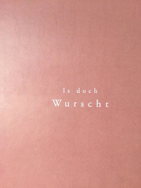 kultur3000, Notizbuch „Is doch Wurscht“, rosa, A5
