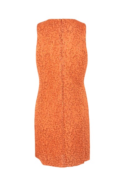 Stine Goya / Louiza Lurex Sleek Dress / Orange