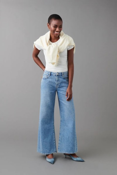 Gina Tricot / Super wide jeans / Mid blue
