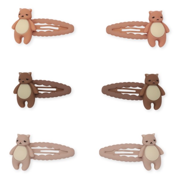 Konges Sløjd / 3 PACK HAIR CLIPS ICON / HAMSTER / one size