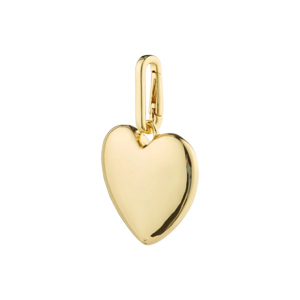 Pilgrim / CHARM recycled maxi heart pendant, gold-plated