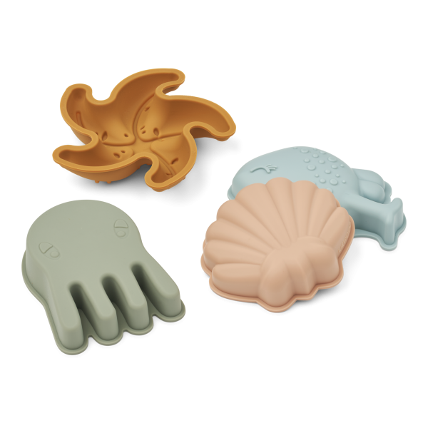 LIEWOOD / Gill Mermaid Sand Moulds 4-Pack / Mermaids / Sandy