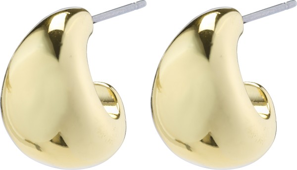 Pilgrim / ALEXANE / recycled chunky mini hoop earrings / gold-plated