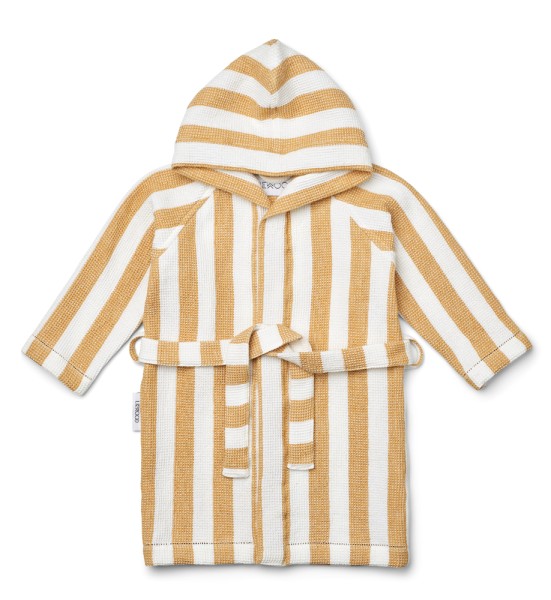 Liewood / Gray bathrobe / Y/D stripes White / Yellow mellow