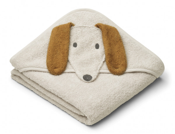 LIEWOOD, Albert Hooded Towel, Dog Sandy