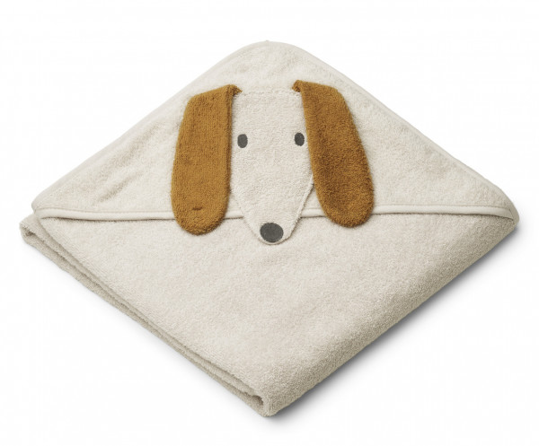 LIEWOOD, Augusta Hooded Towel, Dog Sandy