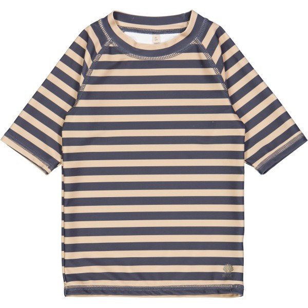 Wheat / Swim T-Shirt Jackie SS / Ink Stripe