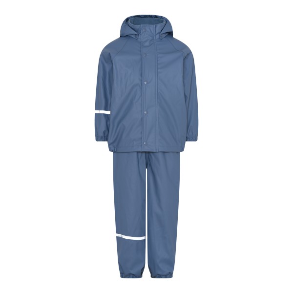 Celavi / Rainwear Set -Solid, w.fleece / China Blue