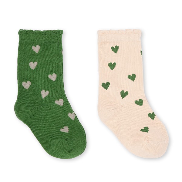 Konges Sløjd / 2 Pack Jacquard Socks / Mon Amour/Green