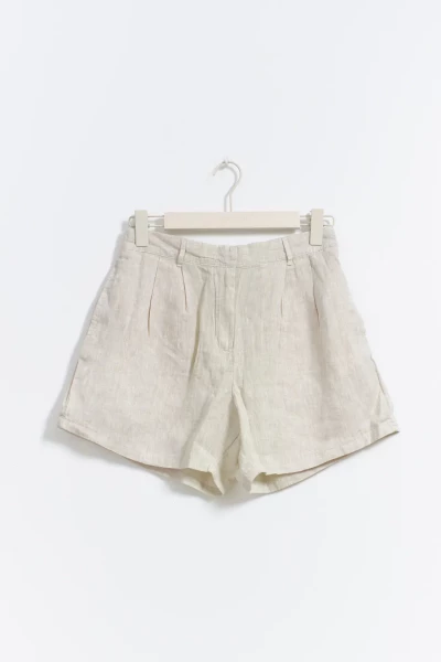 Gina Tricot / Linen shorts / Lt Linen Beige
