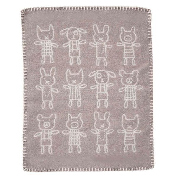Klippan / Cuddle-Blanket Woven Cotton / Grey / (34x40)