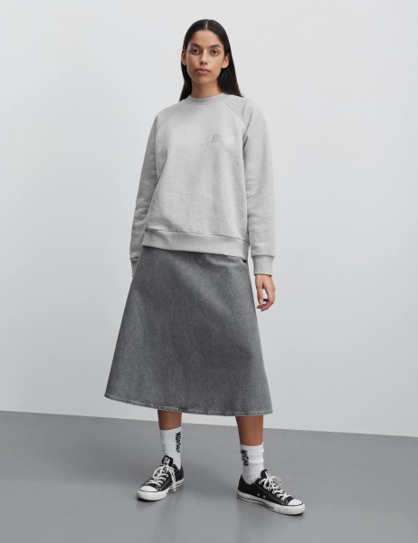 Mads Nørgaard / Grey Denim Stelly C Long Skirt / Grey