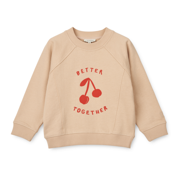 LIEWOOD / Aude Placement Sweatshirt / Cherries / Apple blossom