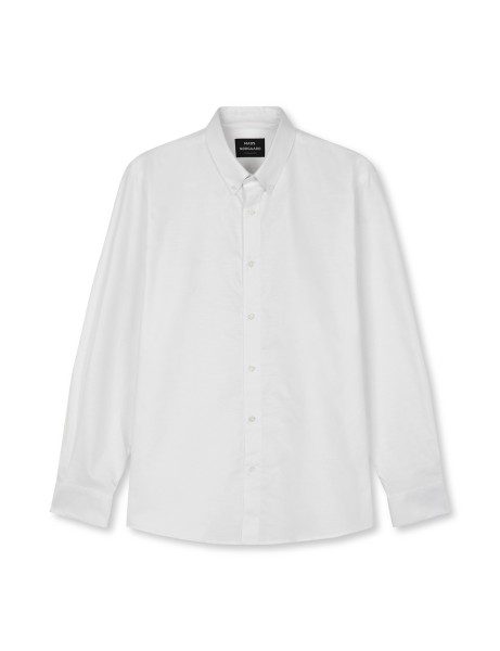 Mads Nørgaard / Cotton Oxford Sune Shirt BD / White