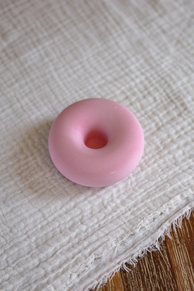 Niki Candle / Donut Kerzenhalter - handgemacht / Rosa