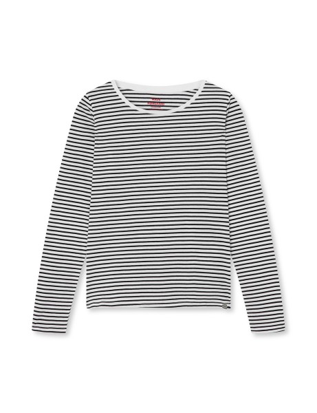 Mads Nørgaard / Organic Jersey Stripe Tenna Tee FAV / White/Black