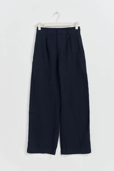 Gina Tricot / Linen trousers / Navy